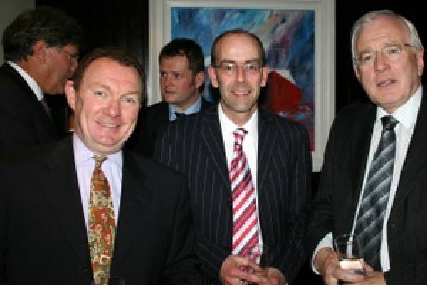 Michael Copeland, Terry Waugh and Councillor Ewart of Lisburn City Council