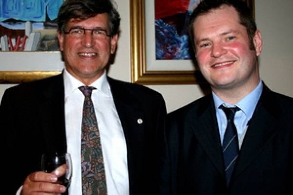 Emergya MD Nico Bolleman explains his search for local partners to Paul Mc Cormick of Lisburn City Council