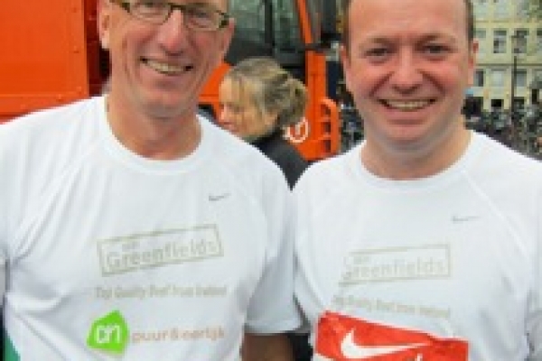 Peter Meewisse (L) and Paul Armstrong before....